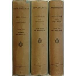 Relazione per gli anni 1930-1941. Presentata al Presidente del Consiglio dei Ministri S.E. I. Bonomi dall'Avvocato Generale A. Giaquinto - copertina