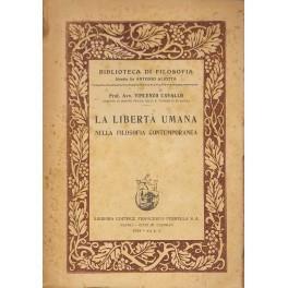 La libertà umana nella filosofia contemporanea - Vincenzo Cavallo - copertina