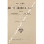 Annali di diritto e procedura penale. Anno XI - 1942