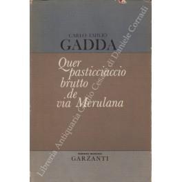 Quer pasticciaccio brutto de Via Merulana - Carlo Emilio Gadda - copertina