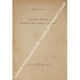 La gerarchia delle fonti secondo gli statuti emiliani e romagnoli - Umberto Santarelli - copertina