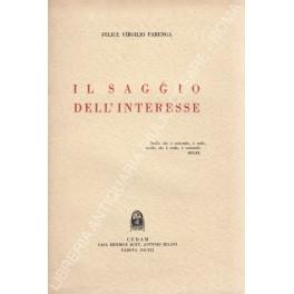 Il saggio dell'interesse - copertina
