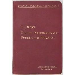 Manuale di diritto internazionale pubblico e privato - Luigi Oliveri - copertina