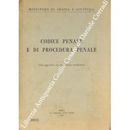Codice penale e di procedura penale. Testo aggiornato con disposizioni modificatrici - copertina