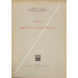 Corso di diritto commerciale - Isidoro La Lumia - copertina