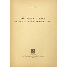 Teoria degli atti giuridici previsti nella norma incriminatrice - Giovanni Cerquetti - copertina