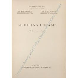 Medicina legale. con 188 figure in nero ed a colori - copertina
