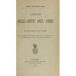 Lezioni sull'arte del dire e sui vari generi dello scrivere - copertina