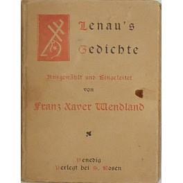 Gedichte Von Nicolaus Lenau ausgewahlt und eingeleitet Von Franz Xaver Wendland - Nikolaus Lenau - copertina