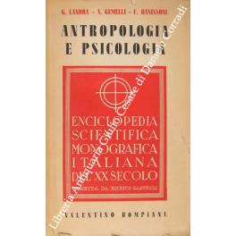 Antropologia e psicologia - copertina