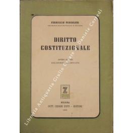 Diritto costituzionale - Ferruccio Pergolesi - copertina