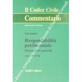 Responsabilità patrimoniale. Disposizioni generali. Artt. 2740-2744 - Lelio Barbiera - copertina