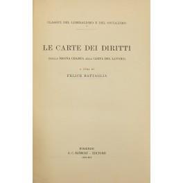 Le carte dei diritti. (Dalla Magna Charta alla Carta del Lavoro) - Felice Battaglia - copertina