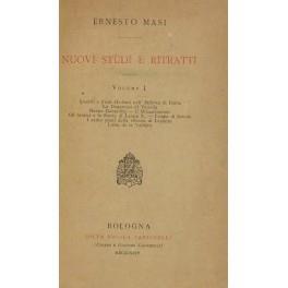 Nuovi studi e ritratti - Ernesto Masi - copertina
