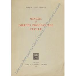 Manuale di diritto processuale civile. Vol. I (unico pubblicato) - copertina