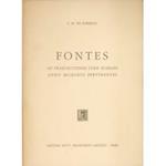 Fontes ad praelectiones iuris romani anno MCMLXIII pertinentes