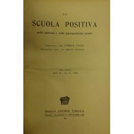 La Scuola Positiva nella dottrina e nella giurisprudenza penale. Annata 1918 - copertina