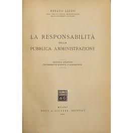 La responsabilità della pubblica amministrazione - Renato Alessi - copertina