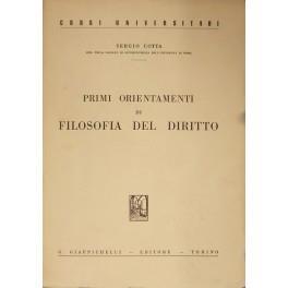 Primi orientamenti di filosofia del diritto - Sergio Cotta - copertina