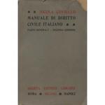 Manuale di diritto civile italiano. Parte generale (unico pubblicato)