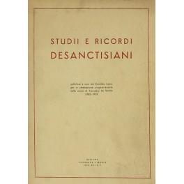 Studii e ricordi desanctisiani. Pubblicati a cura del Comitato Irpino per la celerazione cinquantenaria della morte di Francesco De Sanctis (1838-1933) - Anonimo - copertina