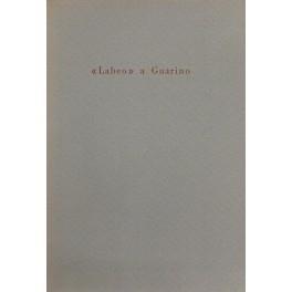 Labeo a Guarino. In occasione del XXV anno di insegnamento di Antonio Guarino - Antonio Guarino - copertina