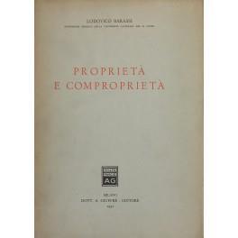 Proprietà e comproprietà - Lodovico Barassi - copertina