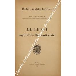 Le leggi sugli usi e demanii civici - copertina