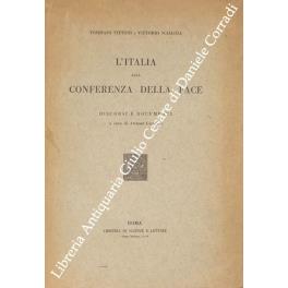 L' Italia alla conferenza della pace. Discorsi e documenti a cura di Amedeo Giannini - copertina