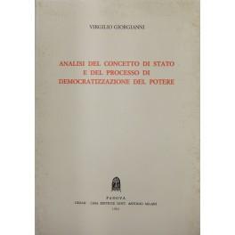Analisi del concetto di Stato e del processo di democratizzazione del potere - Virgilio Giorgianni - copertina