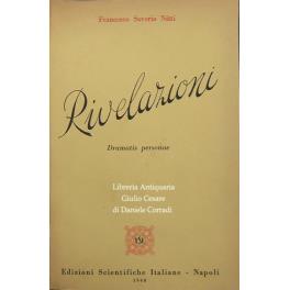 Rivelazioni. Dramatis personae - Francesco Nitti - copertina