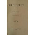 Archivio Giuridico. Diretto da Filippo Serafini. Volume XXI