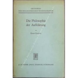 Die Philosophie der Aufklarung - copertina