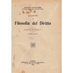 Lezioni di filosofia del diritto (parte generale)