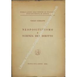 Neopositivismo e scienza del diritto - Virgilio Giorgianni - copertina