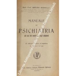 Manuale di psichiatria ad uso dei medici e degli studenti - copertina