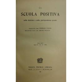 La Scuola Positiva nella dottrina e nella giurisprudenza penale. Annata 1913 - copertina