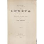 Storia del diritto romano. Manuale ad uso delle scuole