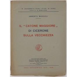 Il Catone Maggiore di Cicerone sulla vecchiezza. Anno accademico 1945-46 - copertina