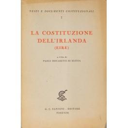 La Costituzione dell'Irlanda. (Eire) - Paolo Biscaretti di Ruffia - copertina