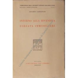 Intorno alla rivendita forzata immobiliare - Edoardo Garbagnati - copertina