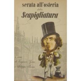 Serata all'osteria della Scapigliatura. A cura di Eugenio Gara e Filippo Piazzi. Trent'anni di vita artistica milanese attraverso le confessioni e i ricordi dei contemporanei. Con 40 tavole fuori testo e 92 incisioni nel testo - Eugenio Gara - copertina