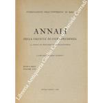 Annali della Facoltà di Giurisprudenza dell'Università degli Studi di Bari (già Annali del Seminario Giuridico-Economico) a cura del Seminario Giuridico. Vol. XVI della Nuova Serie