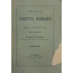 Storia del diritto romano. Manuale ad uso delle scuole. Con note di Pietro Cogliolo