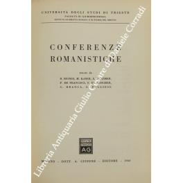 Conferenze romanistiche - copertina