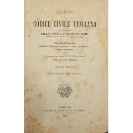 Corso di Codice civile italiano. Vol. IV - Delle persone. Della cittadinanza. Del domicilio. Degli assenti - copertina