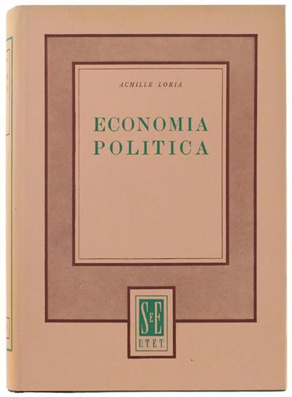 Economia Politica - Achille Flora - copertina