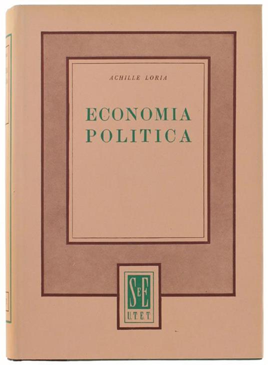 Economia Politica - Achille Flora - copertina