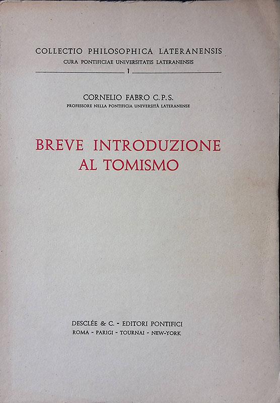 Breve introduzione al Tomismo