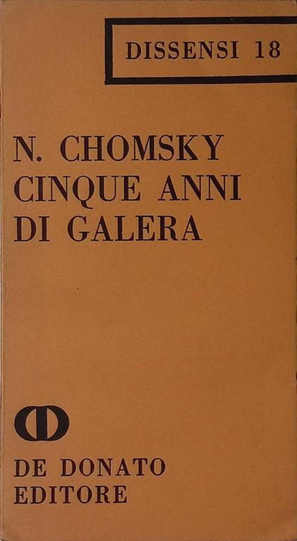 Cinque anni di galera - copertina